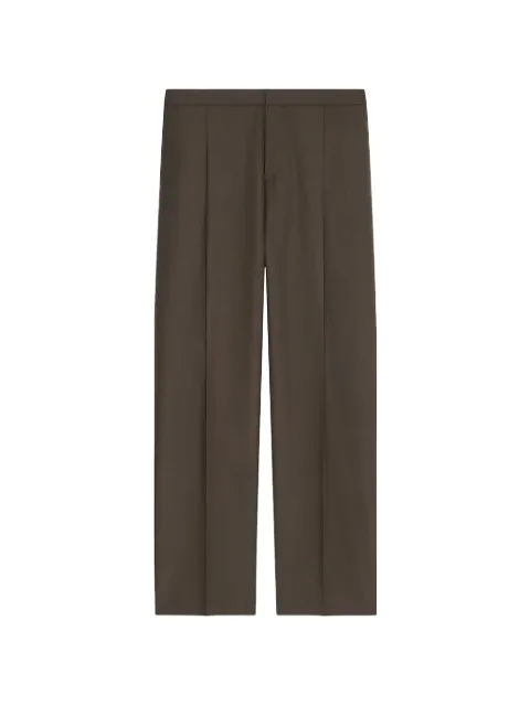 Givenchy pleat-detail twill trousers Brown BM51EB15K3