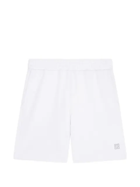 Givenchy 4G-embroidered cotton shorts White BM515J3YP9132