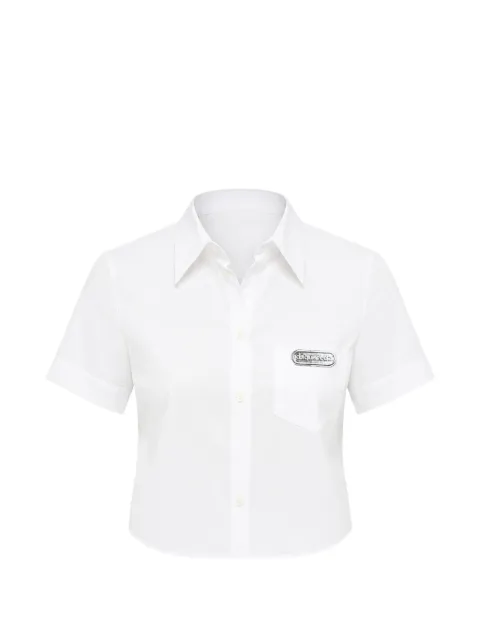 DSQUARED2 logo-patch shirt White S75DL0856S36275
