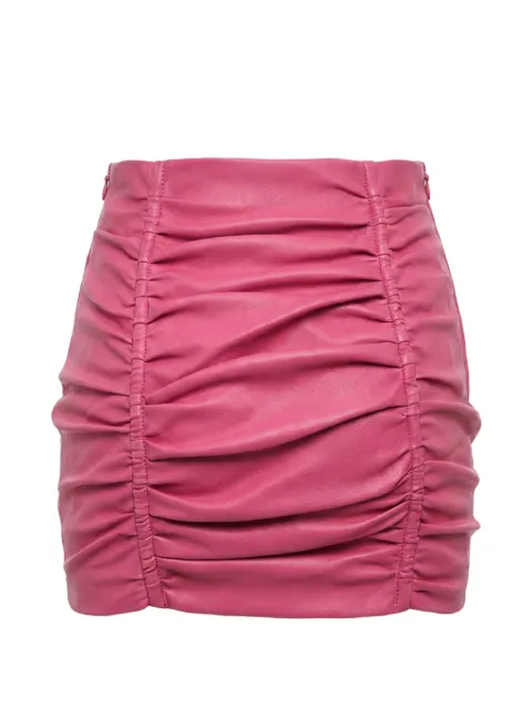 DSQUARED2 draped leather skirt Pink S72MA0882SY1566
