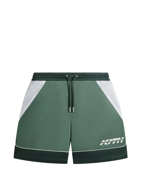 KITH Wesley colour-block mesh shorts Green KHM061211