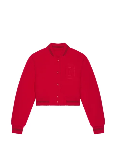 Givenchy embossed-monogram wool jacket Red BW00GC4ZP8