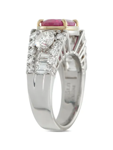 LB Exclusive ruby and diamond ring Silver MF14050726
