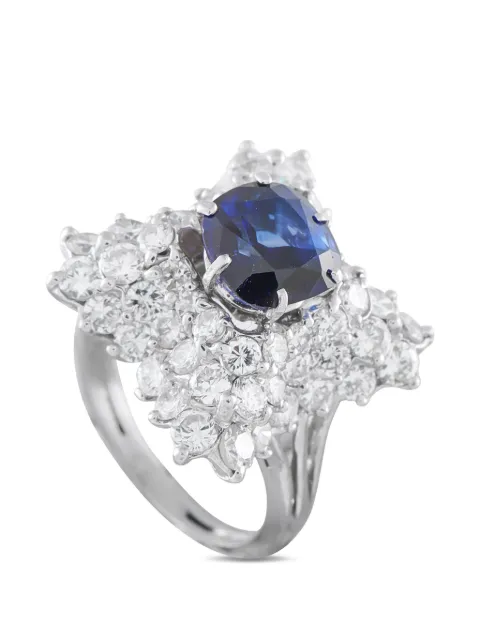 LB Exclusive sapphire and diamond ring Silver MF15050726