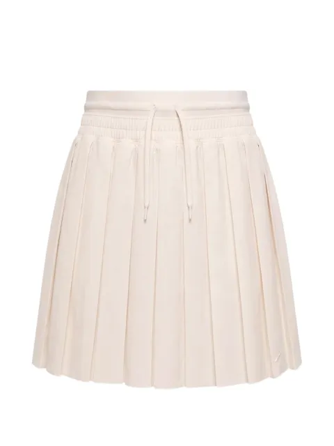 Nike pleated logo-detail mini skirt Neutrals IF0589
