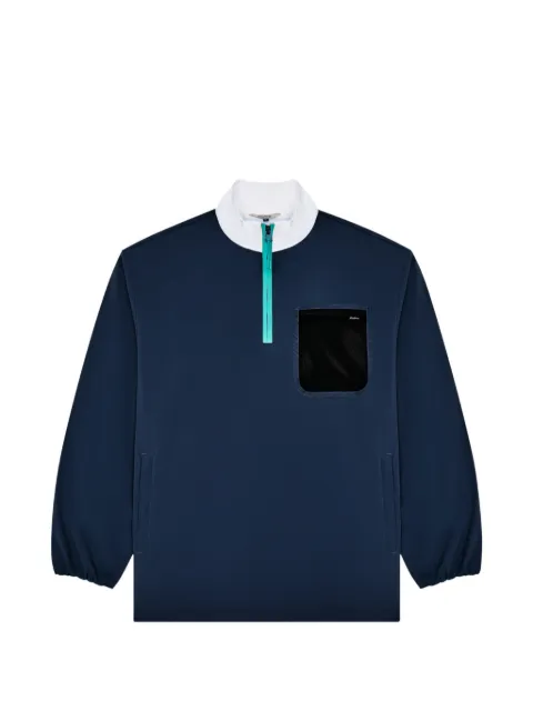 Malbon Golf Cascade quarter-zip windshirt Blue M8805MND