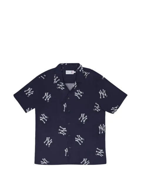 Aimé Leon Dore x New York Yankees logo-print shirt Blue SS24WT034NAVYBLAZER