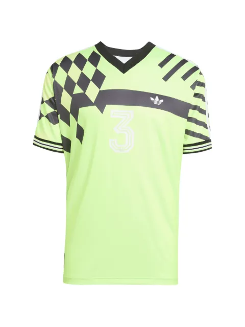 adidas Nuwave geometric-print T-shirt Green KD4853