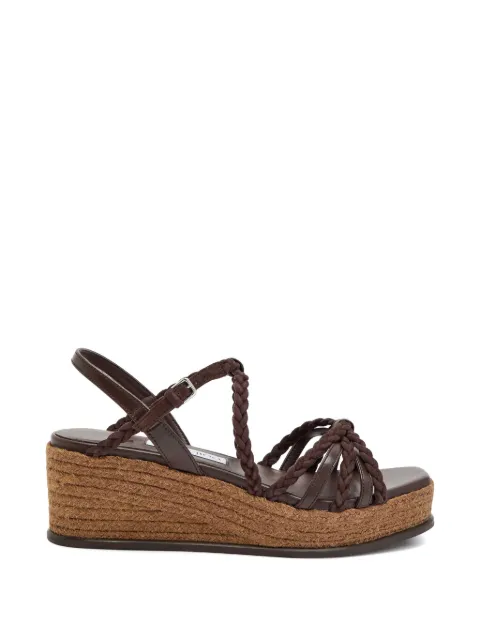 Jimmy Choo braided-strap platform sandals Brown J000181280