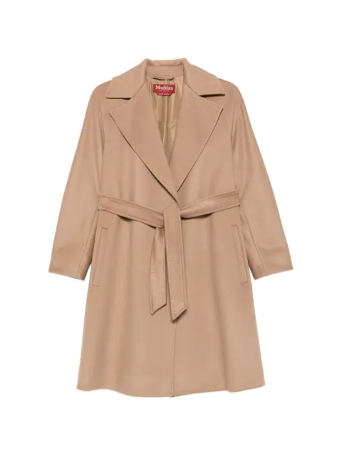 Max Mara Dravenna belted notch-lapels coat Neutrals 2626016081