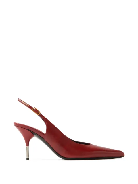 Versace Nyx leather slingbacks 80 mm Red 10244361A17282
