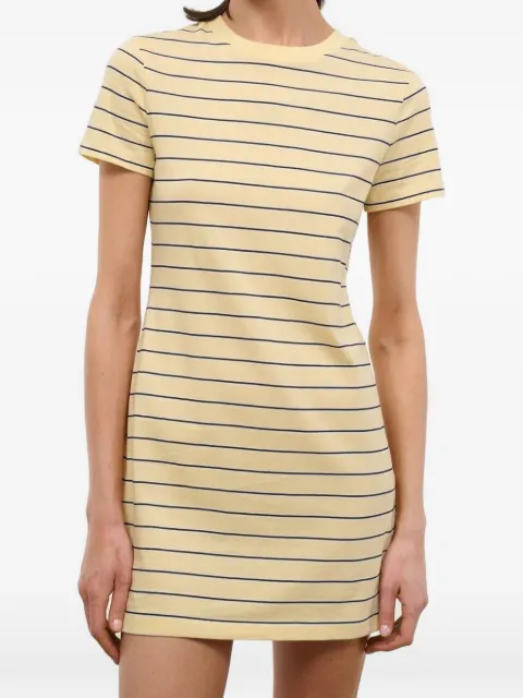 STAUD Wade striped mini dress Yellow R26P2205PJ