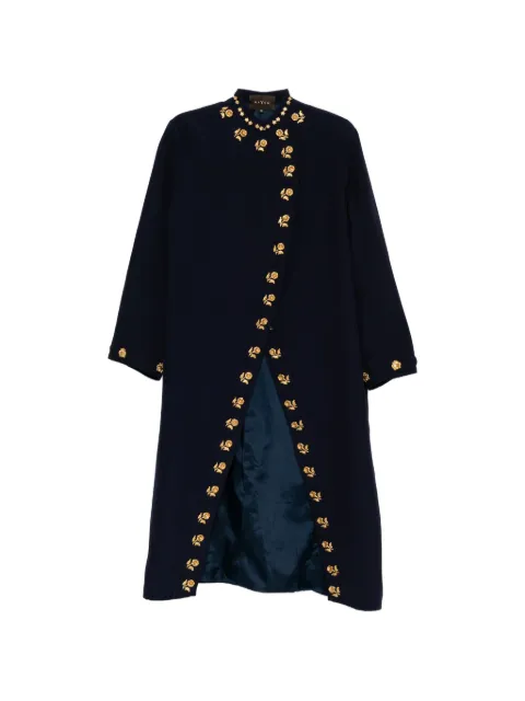 Biyan single-breasted coat Blue CBSS26002