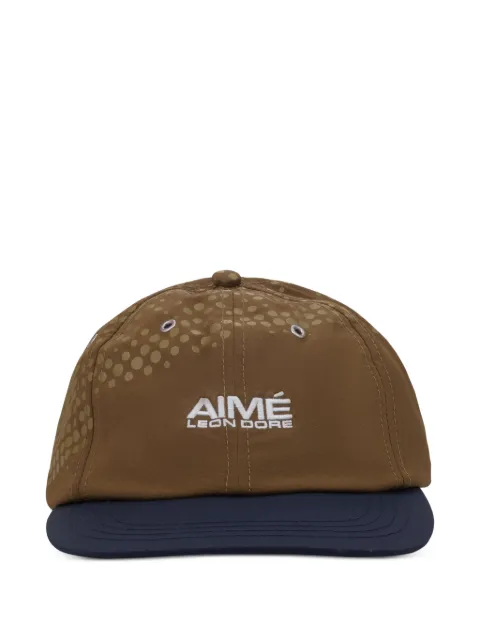Aimé Leon Dore logo-embroidered polka-dot cap Brown NB23AH002TAPENADE