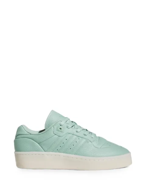 adidas Rivalry Lux Low pebbled-leather sneakers Green IF7185