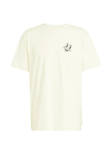 adidas graphic-print Trefoil T-shirt Neutrals JD0711