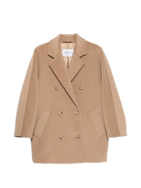 Max Mara double-breasted notch-lapel coat Neutrals 2621086021