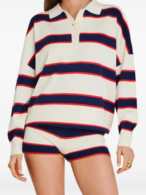 SEROYA Taby striped sweater Neutrals SSS26565812