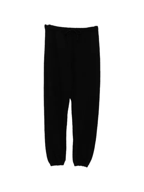 Le Mont Saint Michel Mononoke-print knitted sweatpants Black MTMK80000016