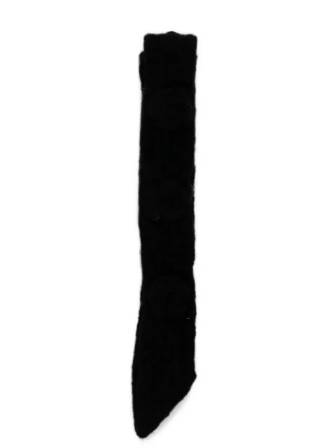 ROCKFISH crochet floral-appliqué scarf Black CL1ACBF3SF001BLACK