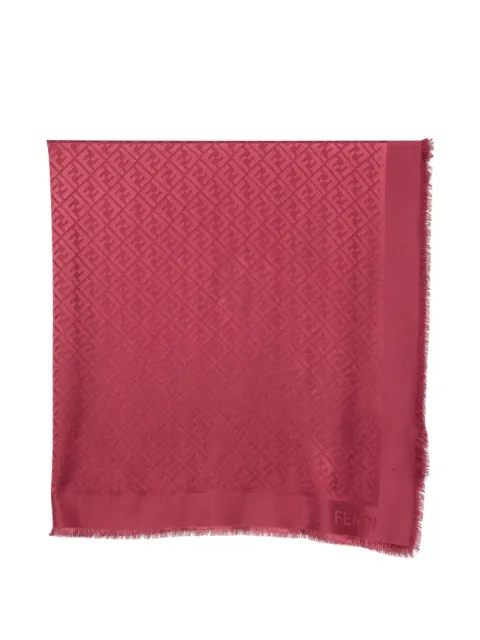 FENDI FF motif jacquard scarf Red FXT069AJW7