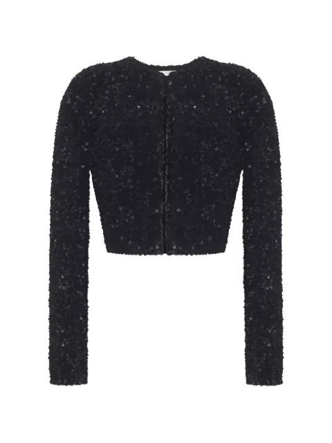 Adam Lippes Raya sequin-embellished cardigan Black S26603SQ