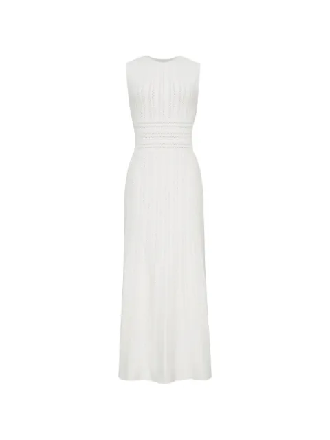 Adam Lippes Sloan pointelle-knit midi dress White S26619UB