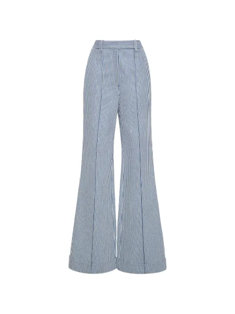 Adam Lippes Deeda striped cotton trousers Blue S26513RD