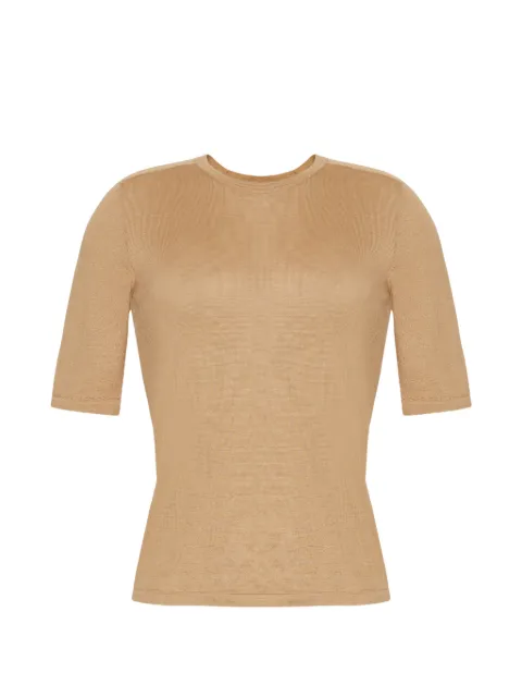 Adam Lippes Kerr short-sleeve sweater Neutrals S26602AI2651