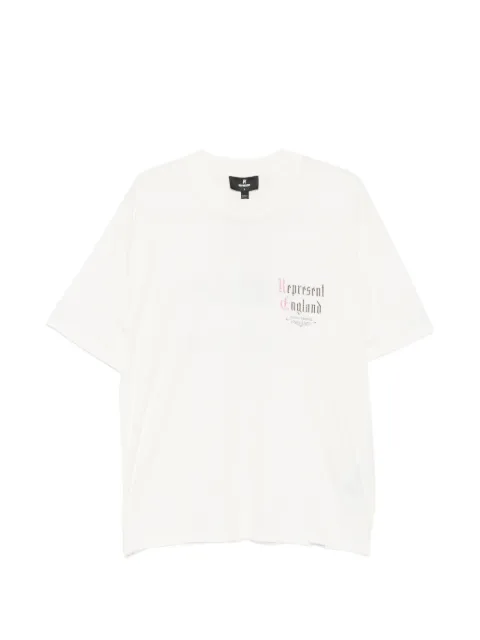 Represent logo-print short-sleeve T-shirt Neutrals MLM10123172