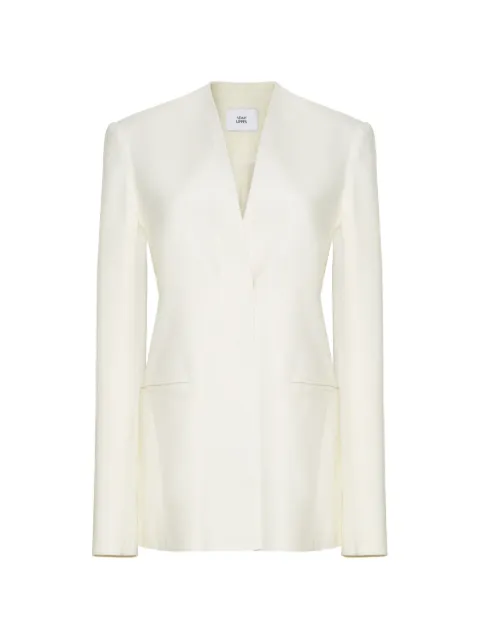 Adam Lippes Lazarus collarless jacket Neutrals S26819VP