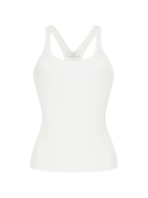 Adam Lippes Peretti ribbed tank top Neutrals S26601VI