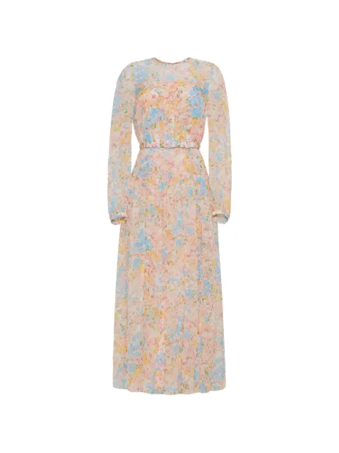 Adam Lippes Lorynn floral-print silk midi dress Neutrals S26755PF