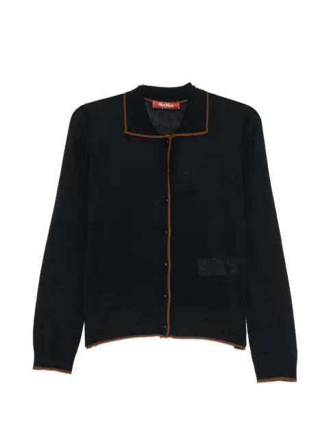 Max Mara pointed-collar cardigan Black 2626346011