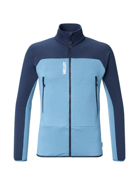 Pascal Millet zip-up panelled track jacket Blue MIV9465