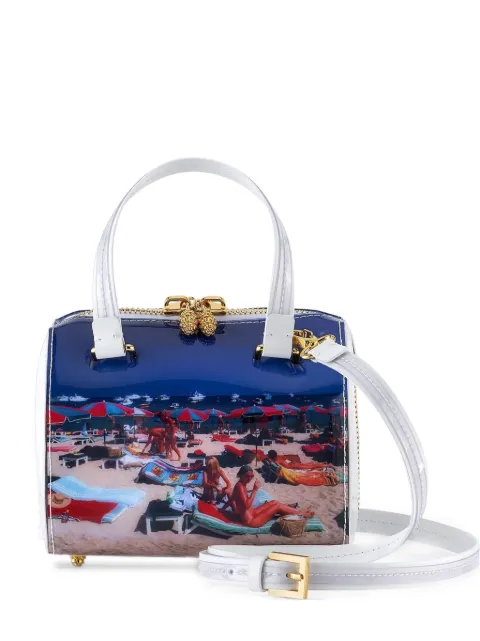 Tyler Ellis x Slim Aarons small Marilyn beach-print tote bag White T14PVL