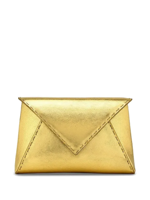 Tyler Ellis small Lee Pouchet metallic-leather clutch bag Gold T250TL