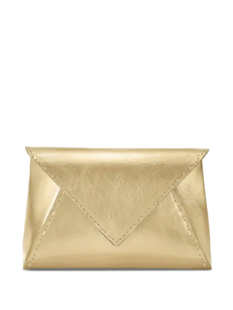 Tyler Ellis small Lee Pouchet metallic-leather clutch bag Gold T250AL714O
