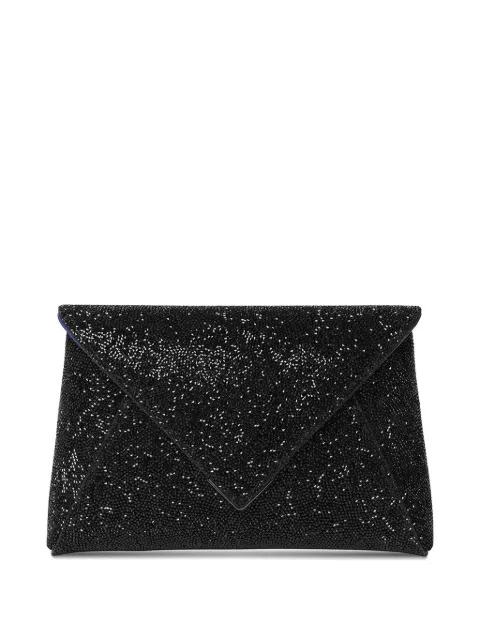 Tyler Ellis small Lee Pouchet Swarovski crystal-embellished clutch bag Black T250SW