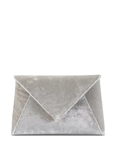 Tyler Ellis small Lee Pouchet velvet clutch bag Grey T250CV