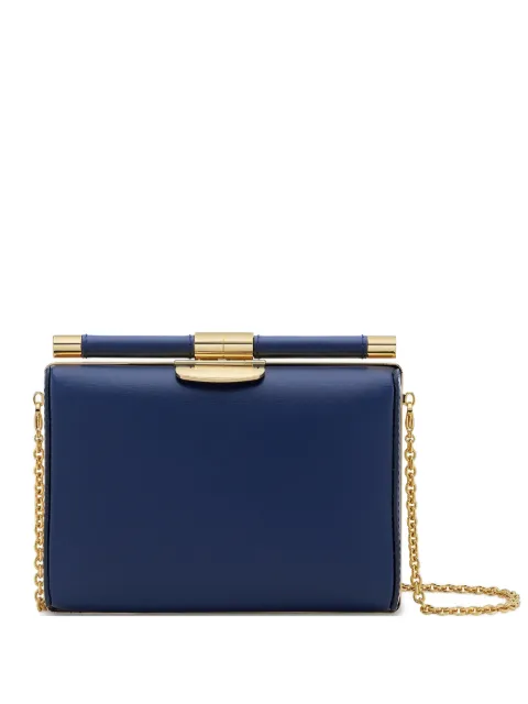 Tyler Ellis small Jamie slide-lock clutch bag Blue T70LE401O