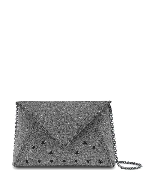 Tyler Ellis small Lee 'Pouchet' crystal-embellished clutch bag Silver T250SW062R