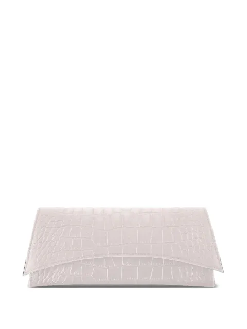 Tyler Ellis Veronica croc-effect clutch bag Neutrals T176SS112P
