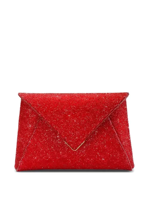 Tyler Ellis small Lee 'Pouchet' crystal-embellished clutch bag Red T250SW623O
