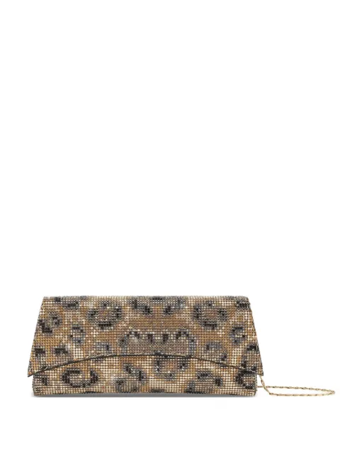 Tyler Ellis Veronica crystal-embellished clutch bag Gold T176SW241O