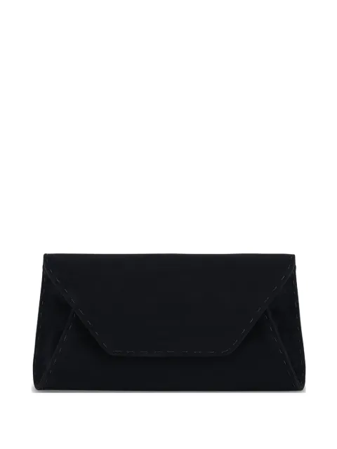 Tyler Ellis small Eloise suede-leather clutch bag Black T156SU001P