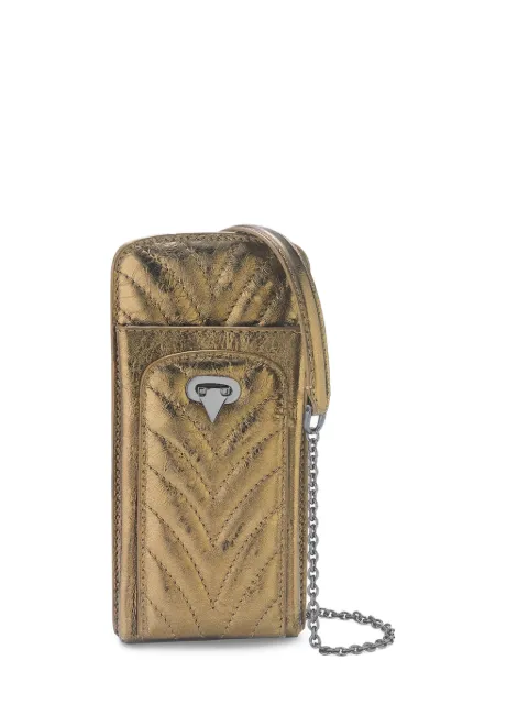 Tyler Ellis Sydney quilted leather phone carrier Gold T03AL213R