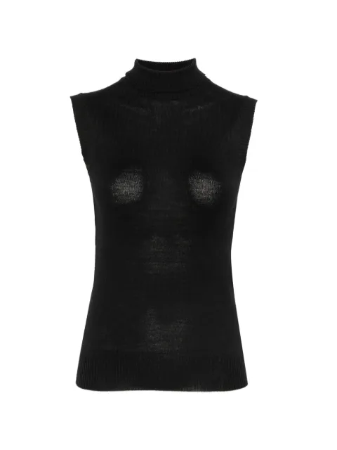 Sportmax sleeveless turtleneck sweater Black 2622366011