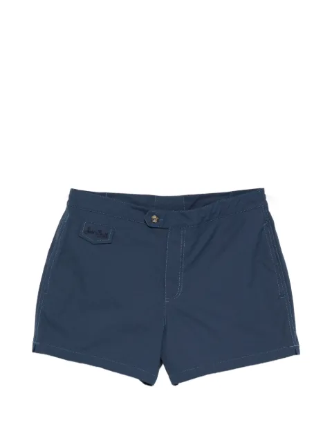 MC2 Saint Barth Harrys logo-patch swim shorts Blue HAR0001
