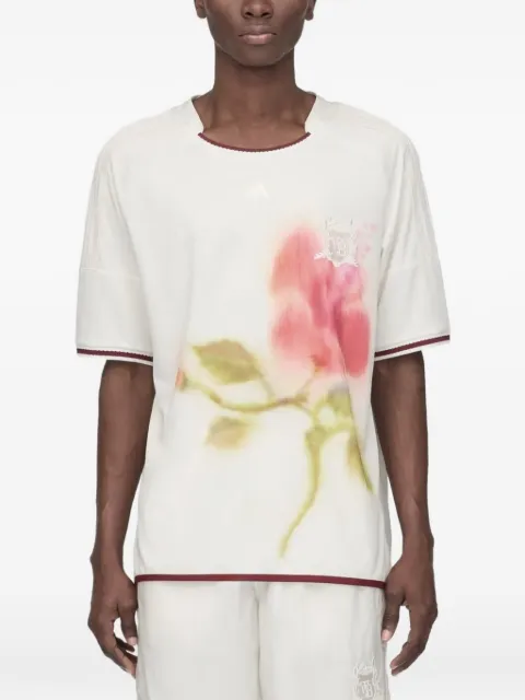 adidas x Wales Bonner floral-print T-shirt Neutrals KQ7840